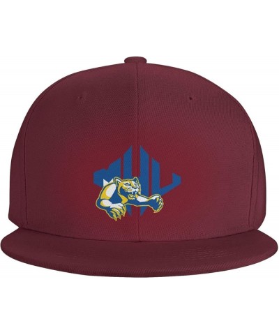 Mars Hill University Logo Hats for Men Flat Bill Fitted Caps Hiphop Rap Adjustable Baseball Trucker Dad Hat Dark Red $10.01 B...