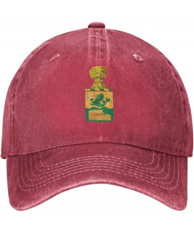 194th Armor Regiment Denim Cap Trucker Hat Adjustable Hat for Men and Women Red $14.63 Baseball Caps