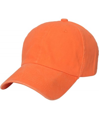 Fashion Adult Solid Patchwork Cap Fashion Distressed Denim Hats Baseball Cap Topee Running Hats Orange 2 $7.93 Baseball Caps