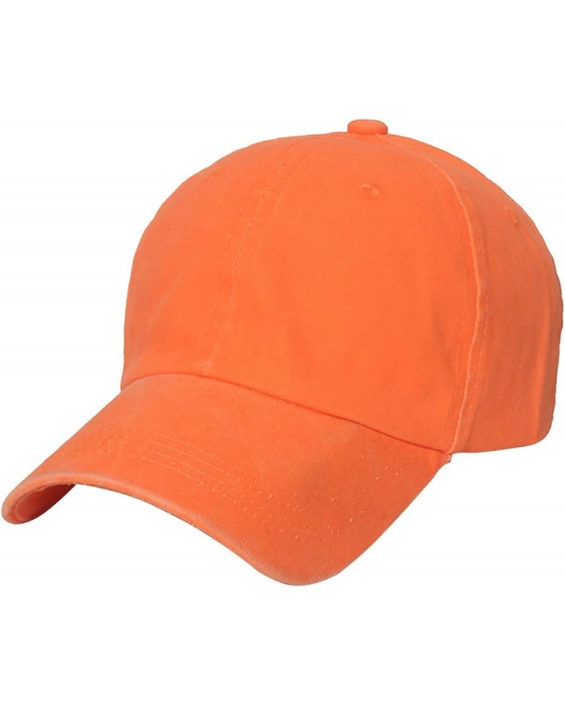 Fashion Adult Solid Patchwork Cap Fashion Distressed Denim Hats Baseball Cap Topee Running Hats Orange 2 $7.93 Baseball Caps