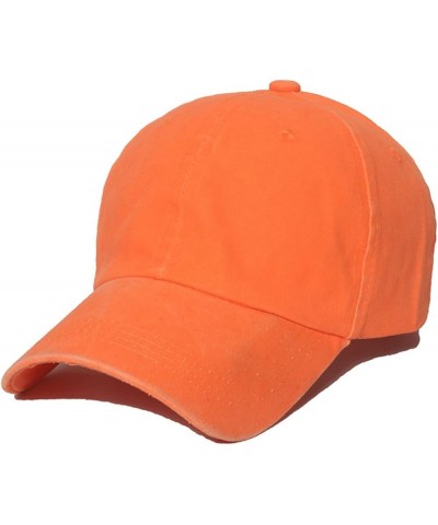 Fashion Adult Solid Patchwork Cap Fashion Distressed Denim Hats Baseball Cap Topee Running Hats Orange 2 $7.93 Baseball Caps