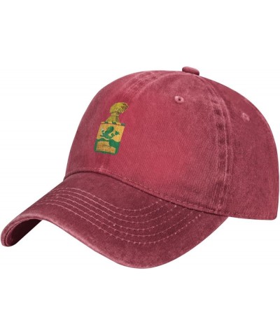 194th Armor Regiment Denim Cap Trucker Hat Adjustable Hat for Men and Women Red $14.63 Baseball Caps