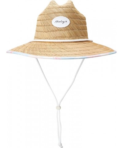 Women's Sun Hat - Medium Brim Real Straw Hats for Women with Chin Strap Jade Aura $14.10 Sun Hats