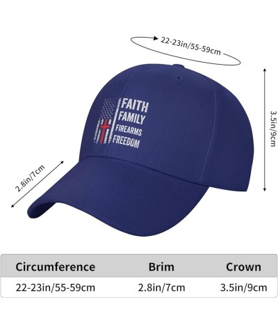 Faith Family Firearms Freedom Hat Patriotic American Flag Hat for Men Women Sports Baseball Cap Dad Trucker Hat Blue $12.52 B...