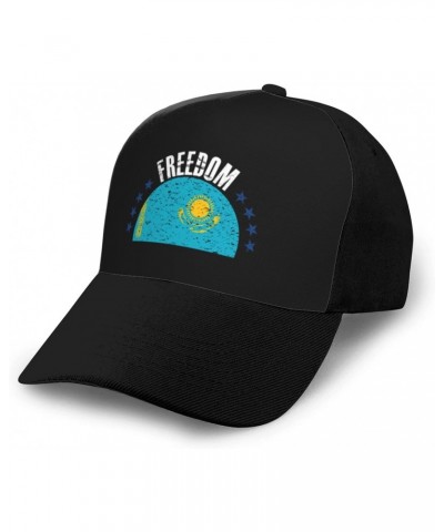 The Kazakhstan Flag and Freedom Baseball Cap Women Men Hat Outdoor Leisure Sun Hat Adjustable Truck Driver Baseball Caps Dad ...