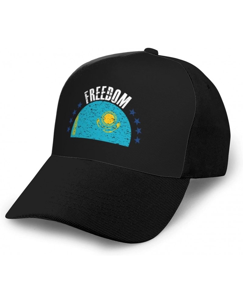 The Kazakhstan Flag and Freedom Baseball Cap Women Men Hat Outdoor Leisure Sun Hat Adjustable Truck Driver Baseball Caps Dad ...