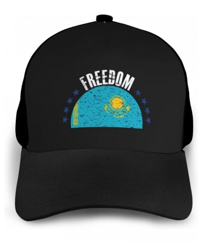 The Kazakhstan Flag and Freedom Baseball Cap Women Men Hat Outdoor Leisure Sun Hat Adjustable Truck Driver Baseball Caps Dad ...