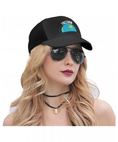 The Kazakhstan Flag and Freedom Baseball Cap Women Men Hat Outdoor Leisure Sun Hat Adjustable Truck Driver Baseball Caps Dad ...