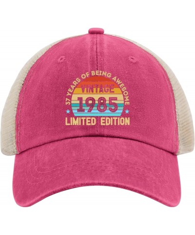 SYEARS of Being Awesom Vintage 1985 Limited Edition Trucker Hat Women Baseball Hat AllBlack Gifts for Daughter Pink $11.12 Su...