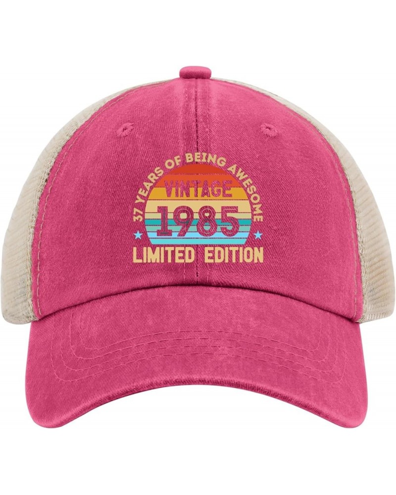 SYEARS of Being Awesom Vintage 1985 Limited Edition Trucker Hat Women Baseball Hat AllBlack Gifts for Daughter Pink $11.12 Su...