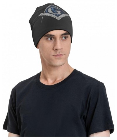 Free Mason Masonic Blue African Print Compass Beanie Hat Men Skull Cap Women Slouchy Hat Knitted Hat Black Black $9.88 Skulli...