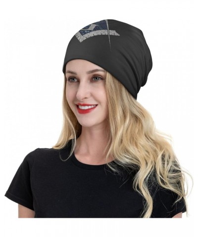 Free Mason Masonic Blue African Print Compass Beanie Hat Men Skull Cap Women Slouchy Hat Knitted Hat Black Black $9.88 Skulli...