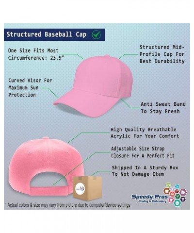 Custom Baseball Cap Horse Breeder Breeding Acrylic Artificial Dad Hats for Men and Women Soft Pink Design Only $11.07 Basebal...