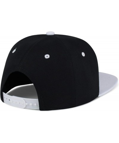 Ice Cream Cone Hip-Hop Snapback Hat Embroidered Baseball Cap Cute 23. Black/White $11.99 Baseball Caps