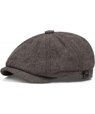 Newsboy Hats for Men, Winter Warm Wool Hat, Newsboy Cap for Traveling, Walking (Color : B, Size : One Size) One Size A $61.10...