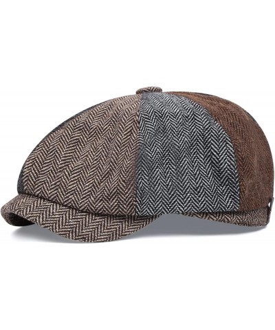 Newsboy Hats for Men, Winter Warm Wool Hat, Newsboy Cap for Traveling, Walking (Color : B, Size : One Size) One Size A $61.10...