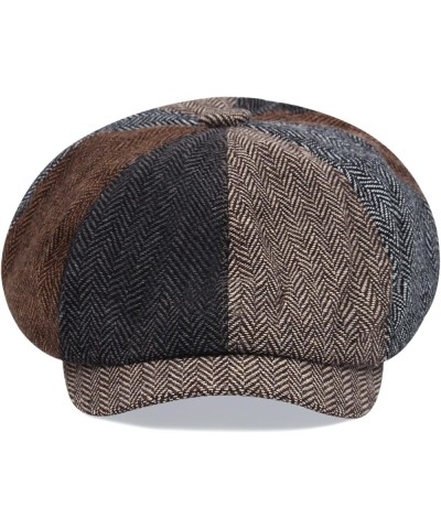 Newsboy Hats for Men, Winter Warm Wool Hat, Newsboy Cap for Traveling, Walking (Color : B, Size : One Size) One Size A $61.10...