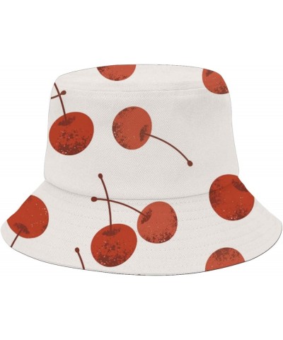 Cool Bucket Hat Cherry Bucket Hats Fruit Vintage Hat Camping Accessories for Vacation Must Haves Cute 5 $9.65 Bucket Hats