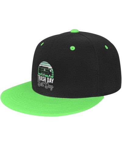 Trash Day Best Day Waste Management Garbage Truck Baseball Cap Summer Men Women Trucker Hat Green $9.89 Baseball Caps