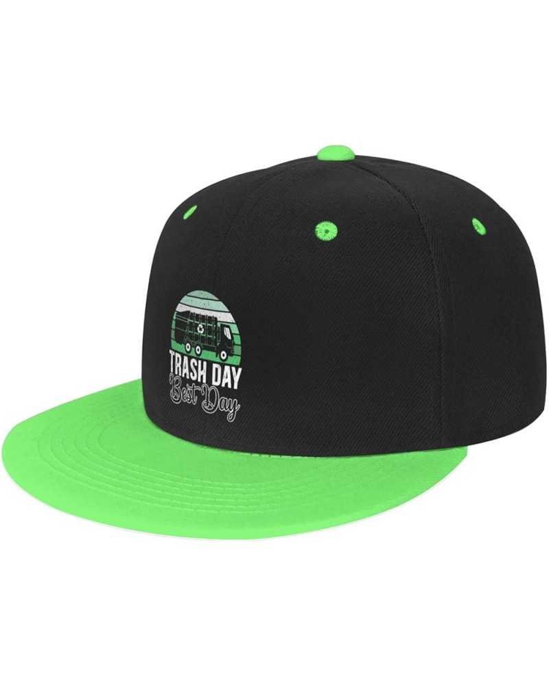 Trash Day Best Day Waste Management Garbage Truck Baseball Cap Summer Men Women Trucker Hat Green $9.89 Baseball Caps