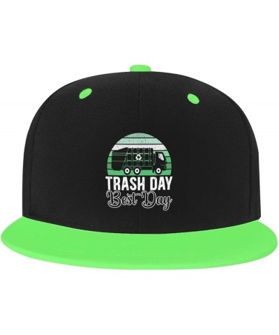 Trash Day Best Day Waste Management Garbage Truck Baseball Cap Summer Men Women Trucker Hat Green $9.89 Baseball Caps