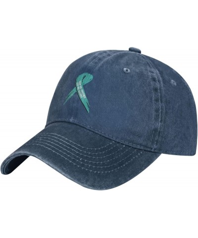 Sexual Sexual Assault Awareness Ribbon Black Cowboy Hat Baseball Hat for Men Women Men Hip Hop Baseball Cap Navy Blue $10.00 ...