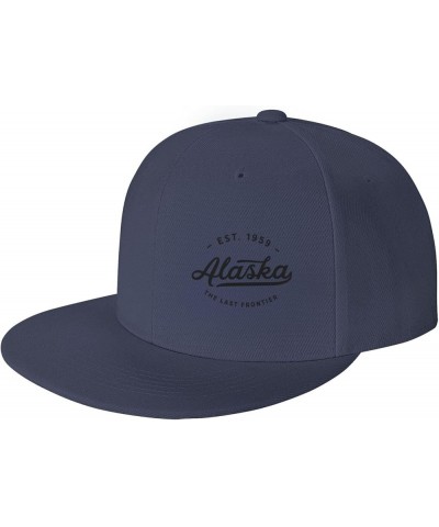 Classic Vintage Retro Alaska Est 1959 Warm Black Trucker Hat Men Baseball Cap Women Dad Hat Sun Hat Ponytail Hat Black Navy B...