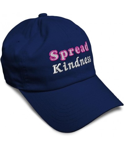 Soft Baseball Cap Spread Kindness Style B Cotton Dad Hats for Men & Women Navy $13.72 Baseball Caps