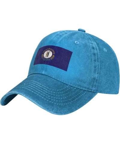 Flag of Kentucky Retro Baseball Cap for Women Men Baseball Hat Golf Dad Hats Blue $10.70 Baseball Caps