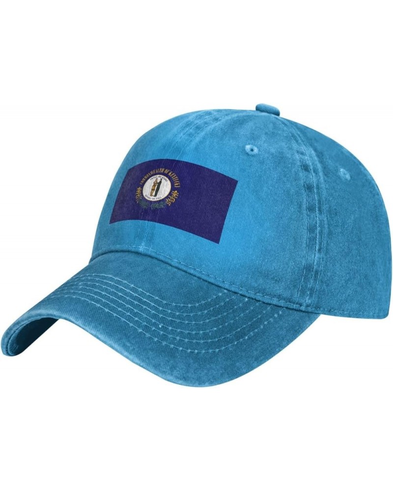 Flag of Kentucky Retro Baseball Cap for Women Men Baseball Hat Golf Dad Hats Blue $10.70 Baseball Caps