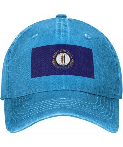 Flag of Kentucky Retro Baseball Cap for Women Men Baseball Hat Golf Dad Hats Blue $10.70 Baseball Caps