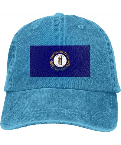 Flag of Kentucky Retro Baseball Cap for Women Men Baseball Hat Golf Dad Hats Blue $10.70 Baseball Caps