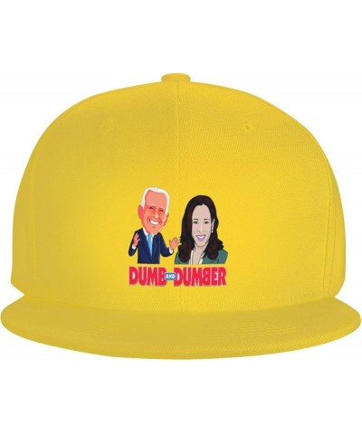 Pro-Trump Dumb and Dumber Anti-Biden Harris 2024 Trucker Hat Baseball Cap Men Women Dad Hat Cowboy Hat Black Yellow $10.04 Ba...