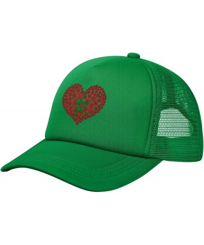 Trucker Hat Mesh Baseball Cap Adjustable Dad Hat Unisex Green $9.81 Baseball Caps