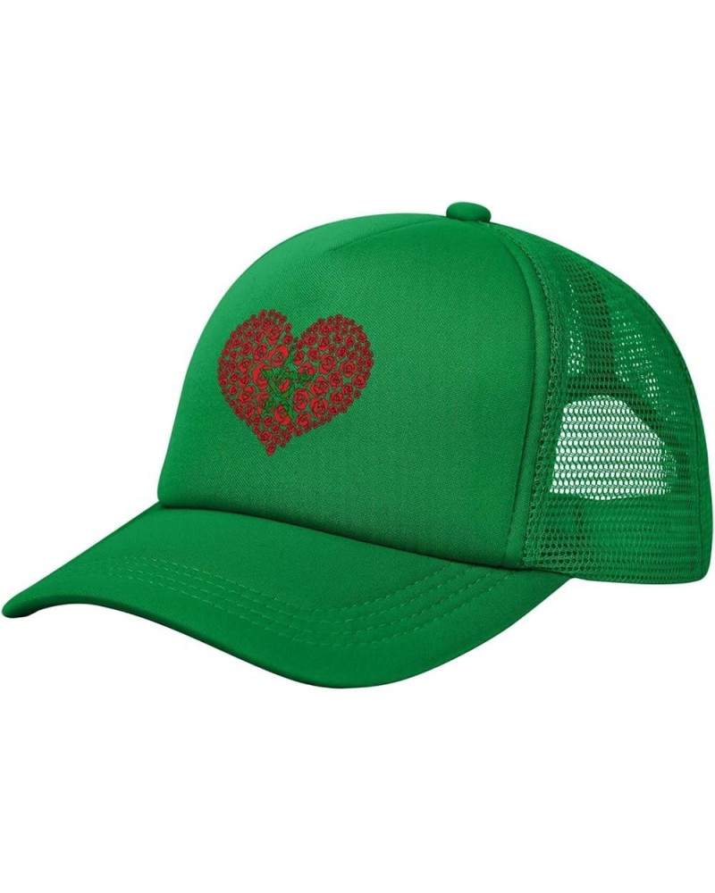 Trucker Hat Mesh Baseball Cap Adjustable Dad Hat Unisex Green $9.81 Baseball Caps