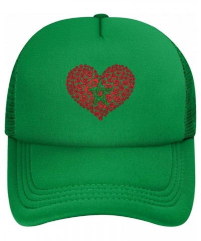 Trucker Hat Mesh Baseball Cap Adjustable Dad Hat Unisex Green $9.81 Baseball Caps