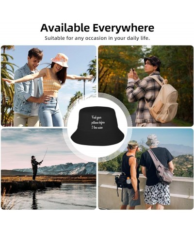 Film Crew Unisex Fisherman Cap Travel Beach Hat Fashion Packable Sun Hat for Adults Teens Find Your Patience Before I Lose Mi...