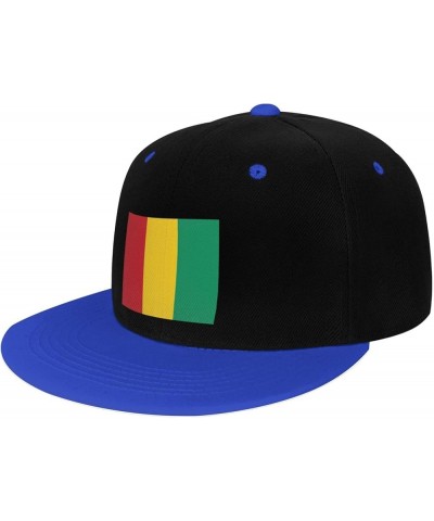 Flag of Guinea Snapback Hat for Men Women Baseball Cap Trucker Flat Bill Hats Dad Caps Blue $12.12 Baseball Caps