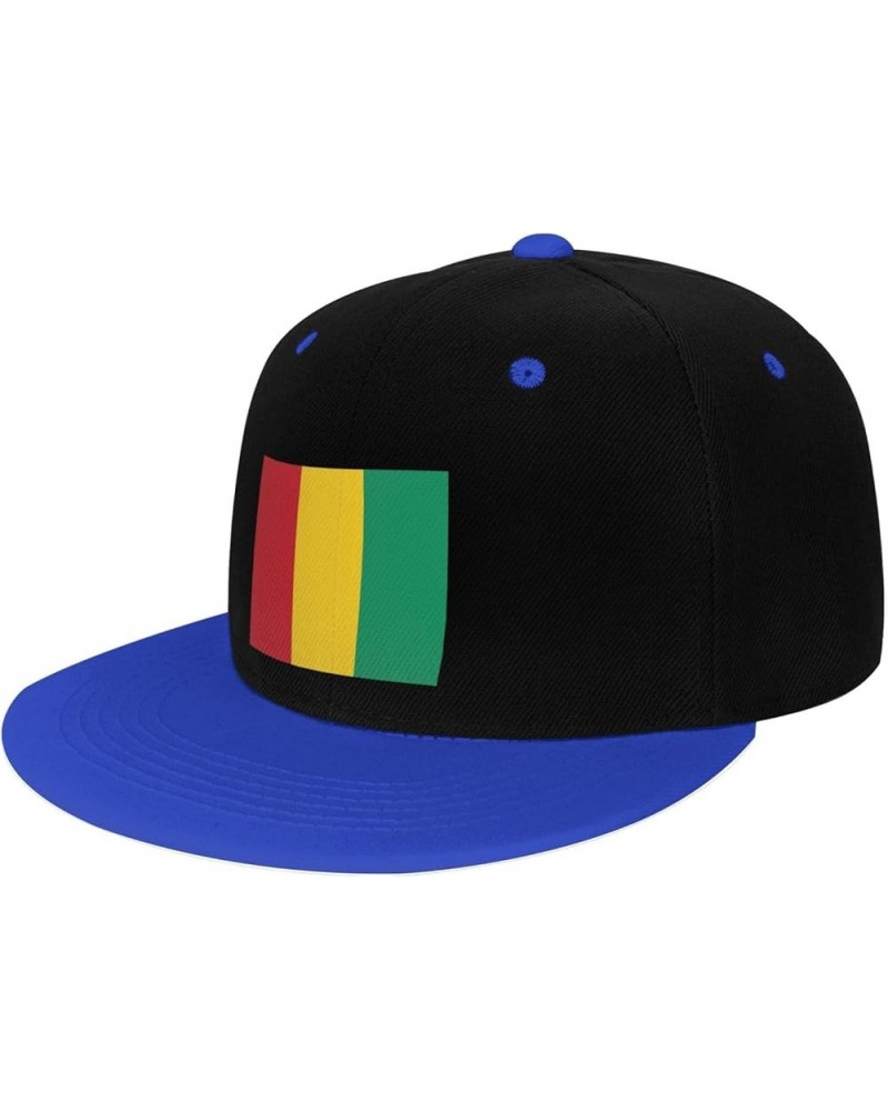 Flag of Guinea Snapback Hat for Men Women Baseball Cap Trucker Flat Bill Hats Dad Caps Blue $12.12 Baseball Caps