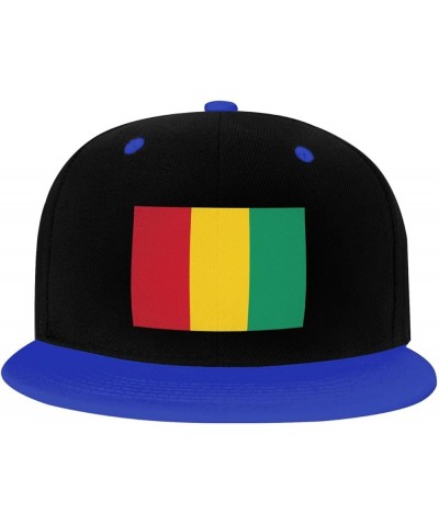 Flag of Guinea Snapback Hat for Men Women Baseball Cap Trucker Flat Bill Hats Dad Caps Blue $12.12 Baseball Caps