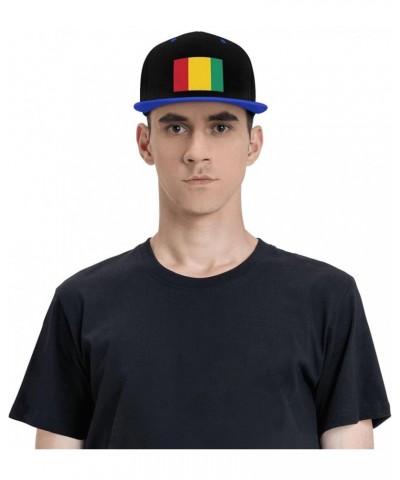 Flag of Guinea Snapback Hat for Men Women Baseball Cap Trucker Flat Bill Hats Dad Caps Blue $12.12 Baseball Caps