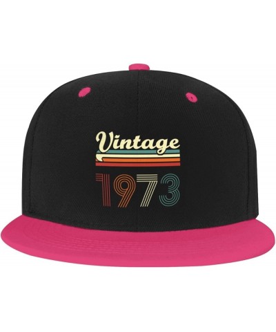 51 Year Old Gifts Vintage 1973 Baseball Cap Women Cowboy Hat Trucker Hat Men Dad Hat Snapback Hat White Pink $10.61 Baseball ...