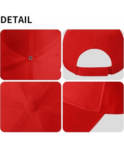 Women's and Men's Baseball Caps Easily Distracted by Dogs Original Dad Hat Adjustable Casquette Cap Red $10.65 Baseball Caps