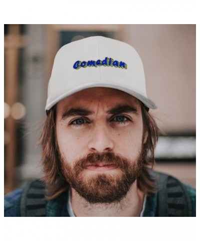 Custom Baseball Cap Comedian Gags Acrylic Entertain Dad Hats for Men and Women White Design Only $11.34 Baseball Caps