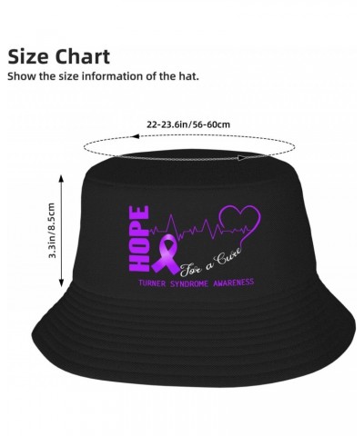 Hope for A Cure Turner Syndrome Awareness Bucket Hat for Men Women Boonie Hat Outdoor Summer Vacation Beach Travel Fishing Ca...