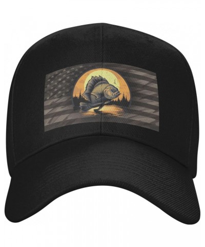 Bluegill Fish Classic Duckbill Caps for Stylish Sun Protection Black $12.74 Baseball Caps