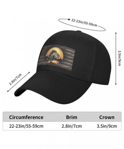 Bluegill Fish Classic Duckbill Caps for Stylish Sun Protection Black $12.74 Baseball Caps