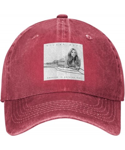 Hilary Duff Casquette Baseball Cap Cowboy Unisex Denim Adults Denim Hat Adjustable Size Black Red $9.48 Baseball Caps