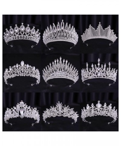 Hair Jewelry Crown Tiaras for Women Luxury Diverse Silver Color Crystal Crowns Bride Tiara Fashion Queen for Bridal Crown Hea...