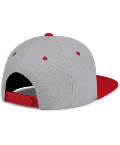 Duck Hip-Hop Snapback Hat Embroidered Baseball Cap Rubberduck Toy 39. Light Grey/Red $11.74 Baseball Caps